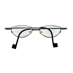 Theo Castafiori Blue Metal Frame Glasses